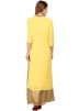 Yellow Thread Embroidered Kurta Set