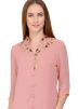 Mauve Pink Silt Style Kurta Set In Georgette