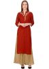 Red Embroidered Kurta & Palazzo Set