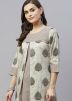 Readymade Grey Printed Kurta Set