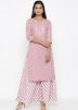 Pink Floral Printed Palazzo & Kurta Set