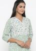 Green Floral Print Kurta & Palazzo Set