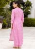 Pink Printed Cotton Kurta Set