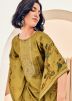 Green Readymade Digital Printed Viscose Kaftan