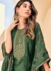 Green Readymade Digital Printed Kaftan In Viscose