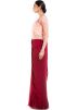 Maroon Jumpsuit Style Georgette Gown