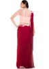 Maroon Jumpsuit Style Georgette Gown