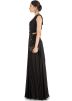 Black Sleeveless Georgette & Net Designer Gown