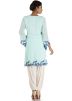 Sky Blue Georgette Kameez With Dhoti Pant