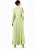 Light Green Hand Embroidered Designer Gown