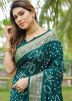 Green Zari Woven Saree In Dola Silk