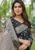 Black Zari Woven Saree In Dola Silk