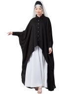 Readymade Black Shirt Style Kaftan With Abaya