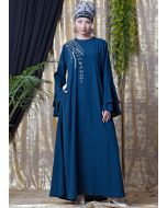 Readymade Blue Bell Sleeved Abaya