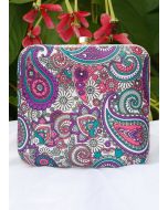 Multicolor Printed Square Box Clutch