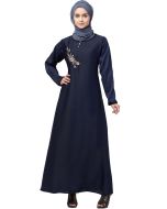 Blue Readymade Pocketed Abaya