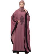 Pink Readymade Embroidered Kaftan