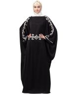 Black Resham Embroidered Readymade Kaftan