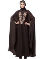 Readymade Brown Thread Embroidered Kaftan