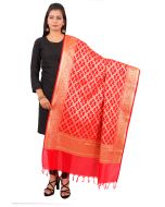 Art Silk Woven Dupatta In Red