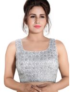 Readymade Grey Embroidered Blouse