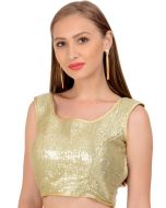 Readymade Golden Sequins Embellished Blouse