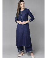 Readymade Blue Gota Patti Kurta & Palazzo