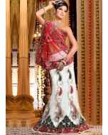 White Net Lehenga Choli with Dupatta