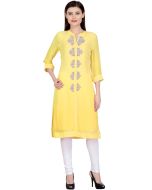 Yellow Embroidered Kurta Set