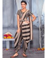 Multicolor Contemporary Sequinned Dhoti With Top