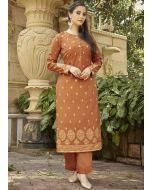 Orange Readymade Kurta & Pant