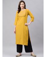 Readymade Yellow Laced Palazzo Set