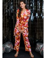 Pink & Orange Printed Co-ord Set