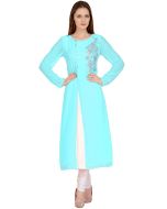 Pink Embroidered Slit Style Kurta Set