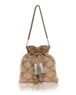 Brown Sequins Embroidered Heavy Potli Bag