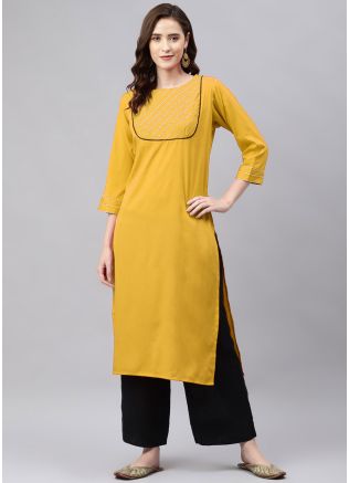 Readymade Yellow Laced Palazzo Set