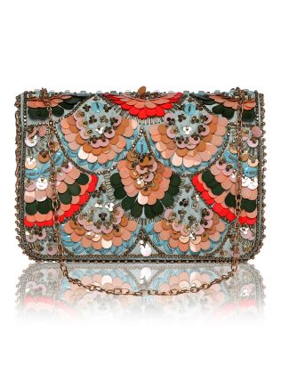 Sequins Embellished Multicolor Sling Bag